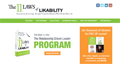 Desktop Screenshot of 11lawsoflikability.com